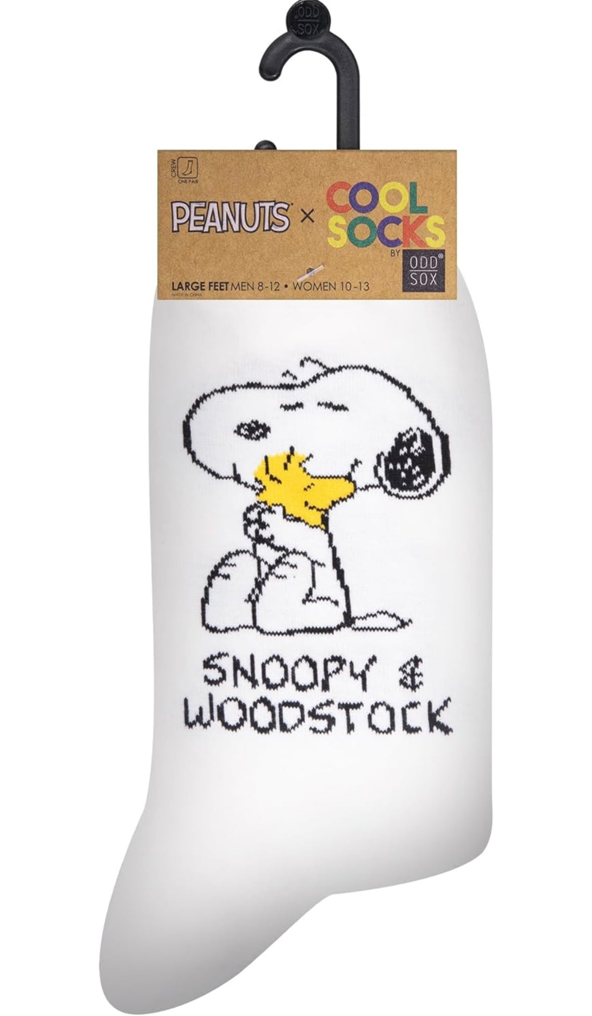 PEANUTS Unisex SNOOPY & WOODSTOCK Socks (CHOOSE SIZE) COOL SOCKS Brand - Novelty Socks And Slippers