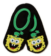 SPONGEBOB SQUAREPANTS Ladies ST. PATRICKS DAY Gripper Bottom Slip On Liner Socks - Novelty Socks And Slippers