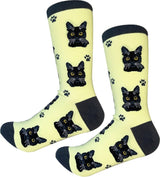 BLACK CAT Adult Unisex Socks By E&S Pets Choose Style