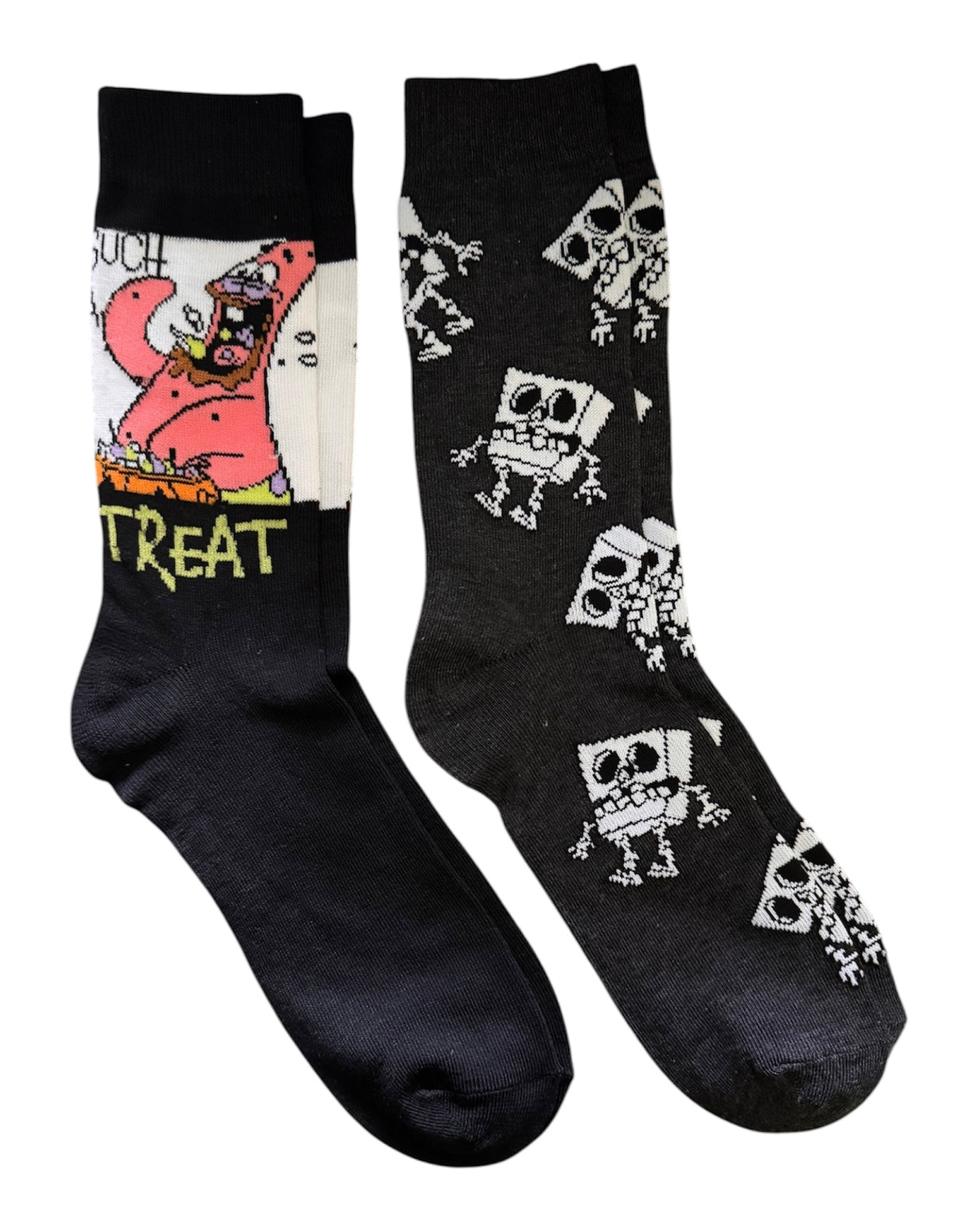 SPONGEBOB SQUAREPANTS Men’s 2 Pair Of HALLOWEEN Socks With PATRICK ‘SUCH A TREAT’