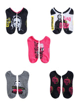 HALLOWEEN II Ladies 5 Pair Of MICHAEL MYERS No Show Socks ‘THE NIGHT NO ONE COMES HOME’ - Novelty Socks And Slippers
