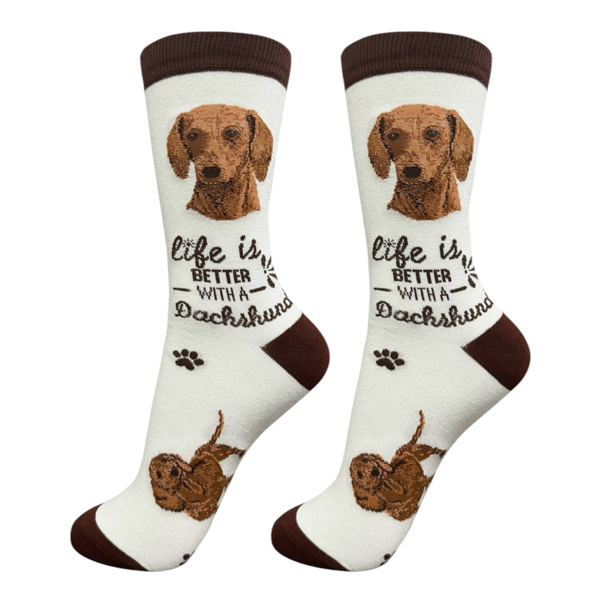 RED DACHSHUND Dog Adult Unisex Socks By E&S Pets Choose Style
