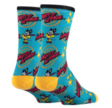 MIGHTY MOUSE Men’s ‘SAVE THE DAY’ Socks - Novelty Socks And Slippers