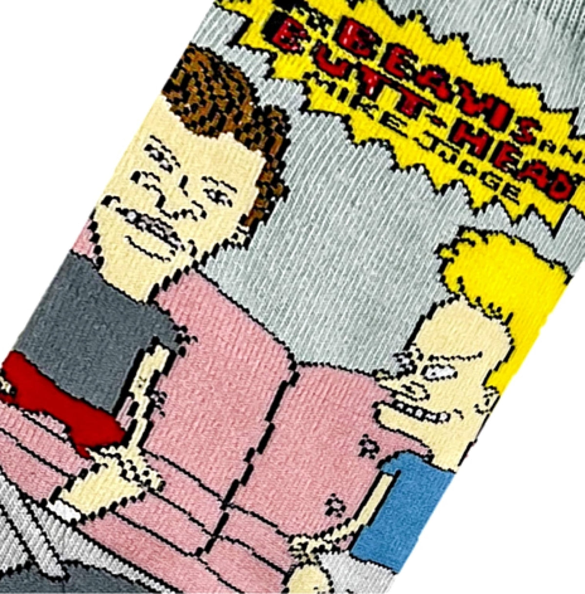 BEAVIS & BUTT-HEAD MEN’S COUCH SOCKS ODD SOX BRAND - Novelty Socks for Less