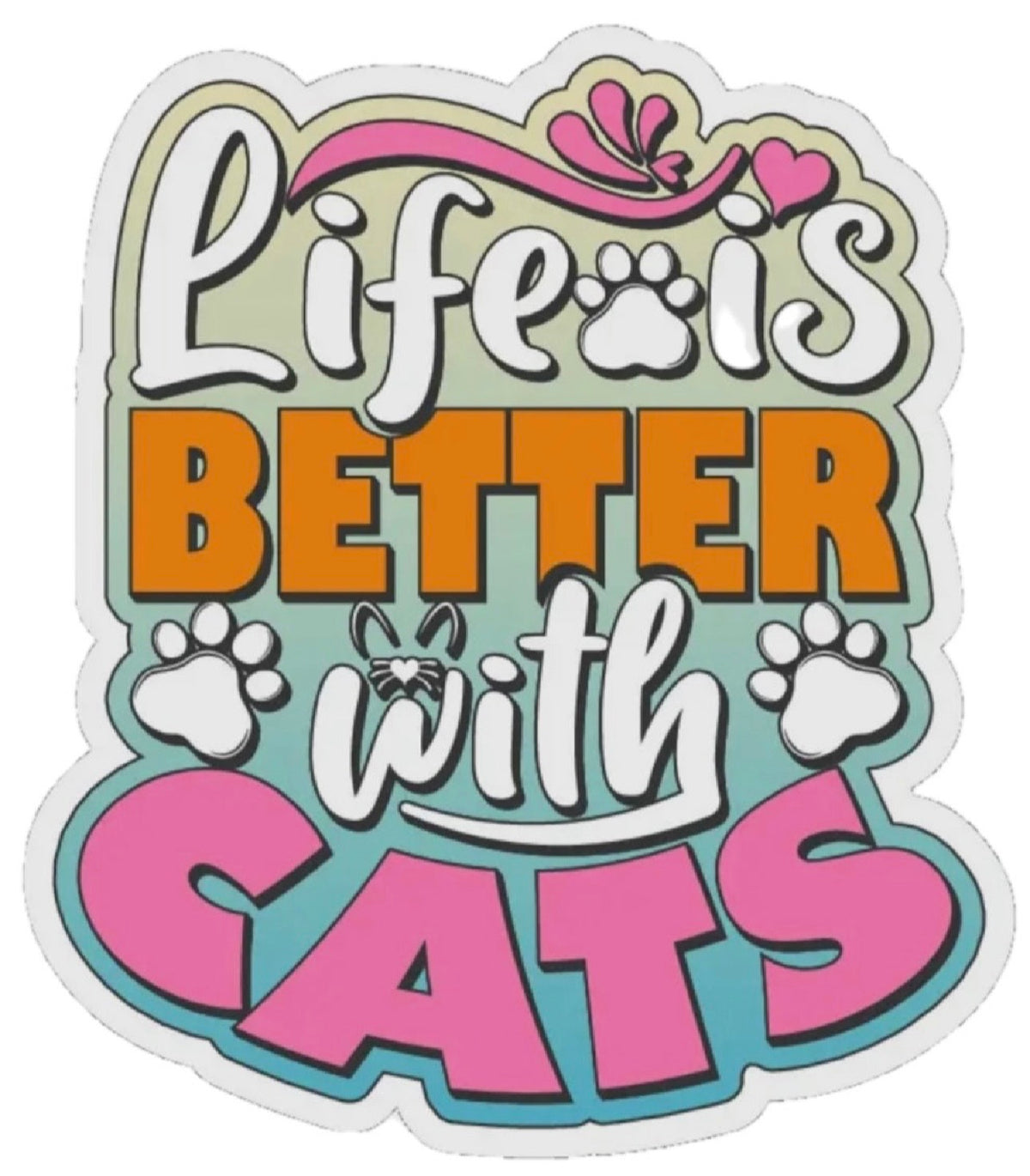 DOG & CAT Vinyl Stickers By E&S Pets (Choose Style) - Novelty Socks And Slippers