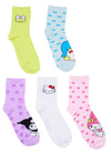 HELLO KITTY Ladies 5 Pair Of Socks BADTZ-MARU, KEROPPI - Novelty Socks And Slippers