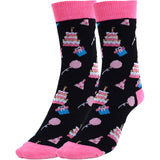 BIRTHDAY CAKE & BALLOONS Ladies Socks PARQUET Brand