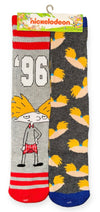 HEY ARNOLD Men’s 2 Pair Of Athletic Socks ‘96 - Novelty Socks And Slippers