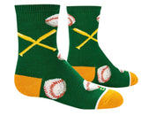 COOL SOCKS Brand Unisex Kids BASEBALL Socks - Novelty Socks And Slippers
