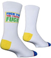 COOL SOCKS Brand Men's FUCK YOU YOU FUCKING FUCK Socks FYYFF - Novelty Socks for Less