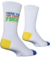 COOL SOCKS Brand Men's FUCK YOU YOU FUCKING FUCK Socks FYYFF - Novelty Socks for Less