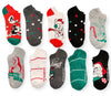 LOONEY TUNES LADIES CHRISTMAS 10 PAIR OF LOW SHOW SOCKS PORKY PIG, TAZ, TWEETY - Novelty Socks And Slippers