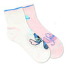 DISNEY STITCH Ladies 2 Pair Of Crew Socks STITCH & ANGEL