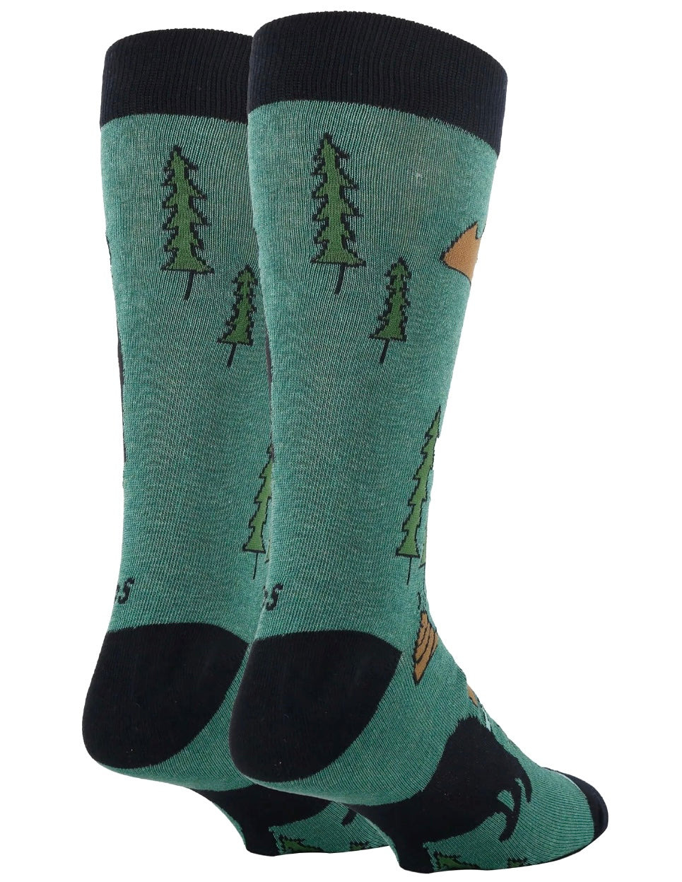 OOOH YEAH Brand Men’s BEAR NEEDS Socks ‘YES I SHIT IN THE WOODS’ (Choose Color) - Novelty Socks And Slippers