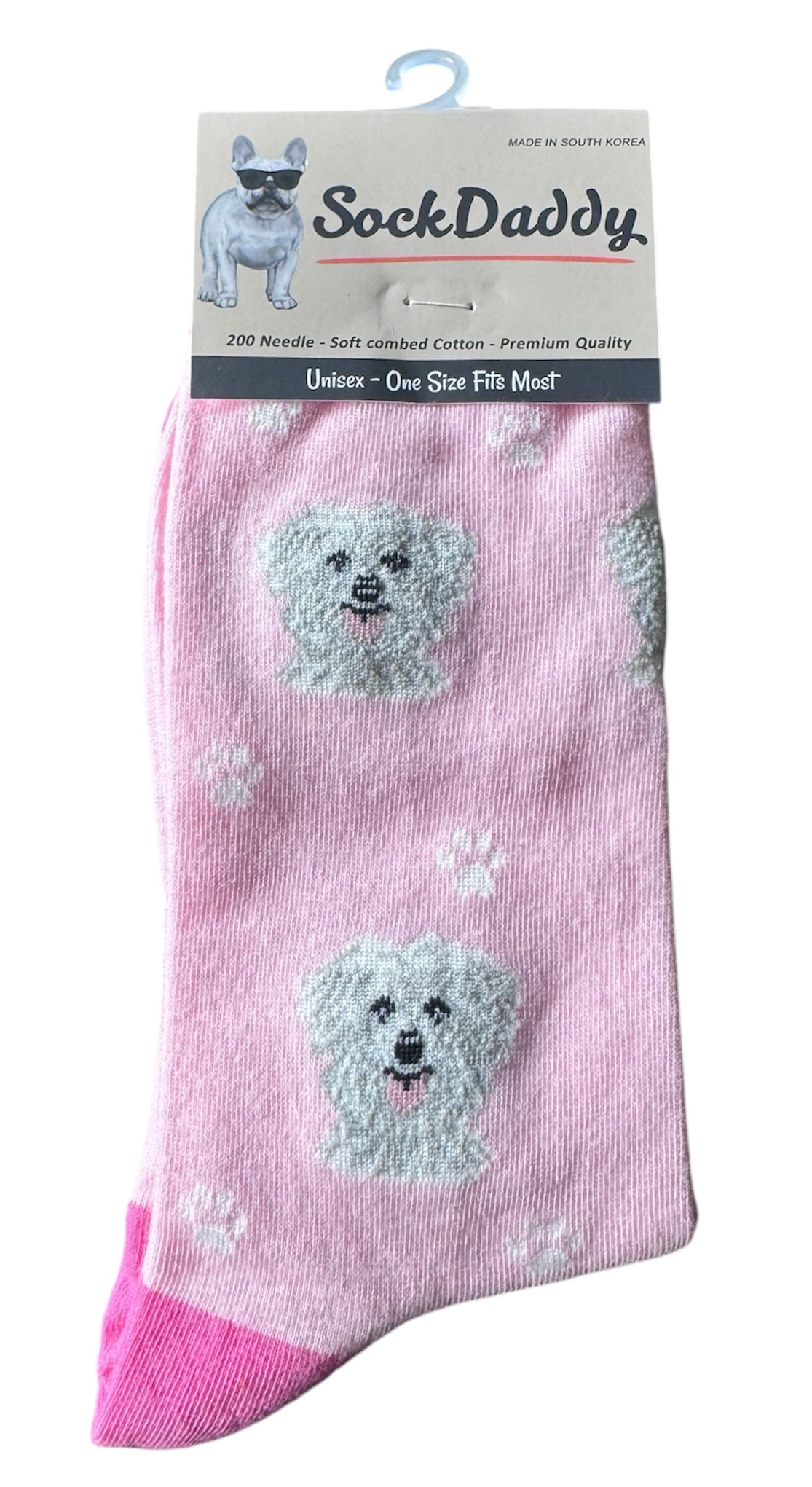 MALTESE Dog Unisex Socks By E&S Pets CHOOSE SOCK DADDY, LIFE IS BETTER - Novelty Socks And Slippers