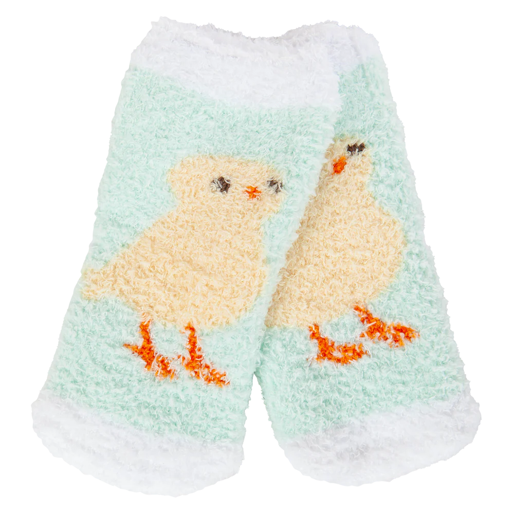 YELLOW CHICKS Easter Cozy Unisex Infant Crew Socks WORLD’S SOFTEST Socks Brand - Novelty Socks And Slippers