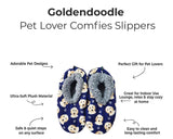 GOLDENDOODLE Dog Ladies Non-Slip Slippers COMFIES BRAND By E&S Pets - Novelty Socks And Slippers
