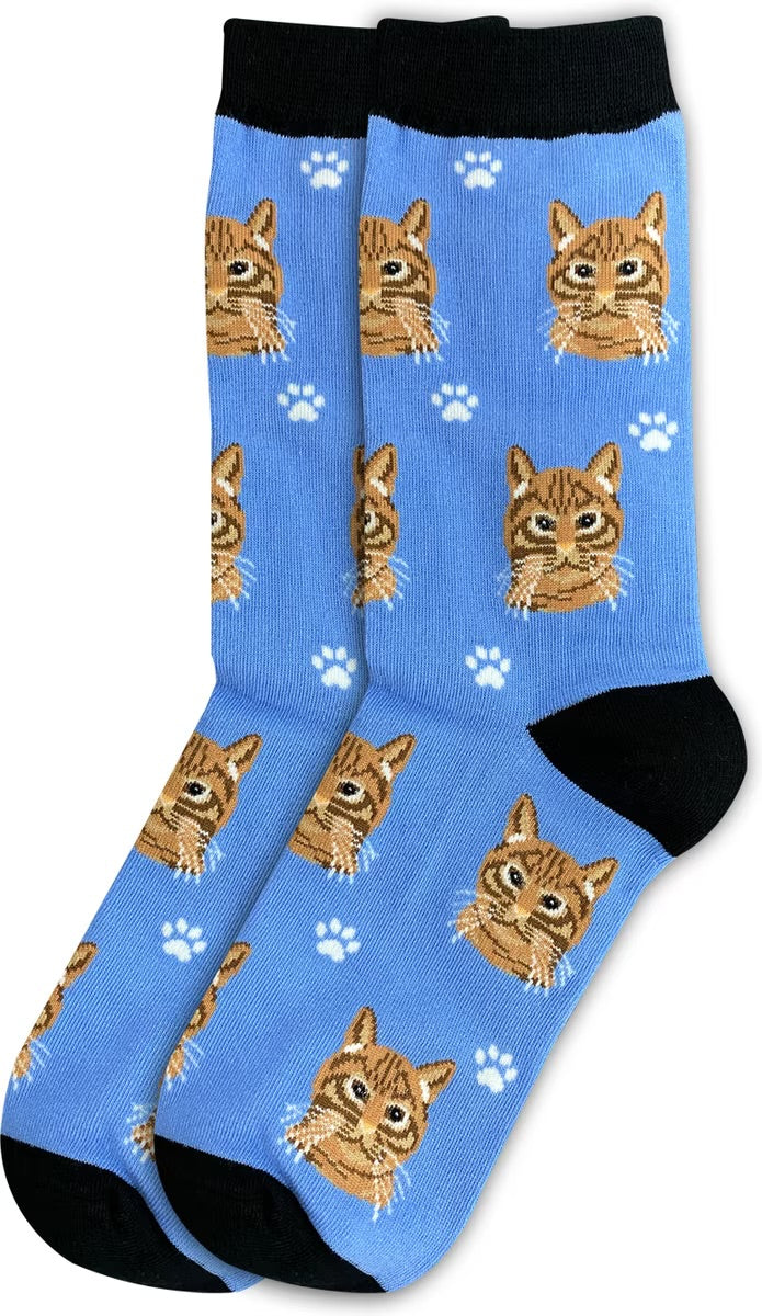 ORANGE TABBY Cat Adult Unisex Socks By E&S Pets Choose Style