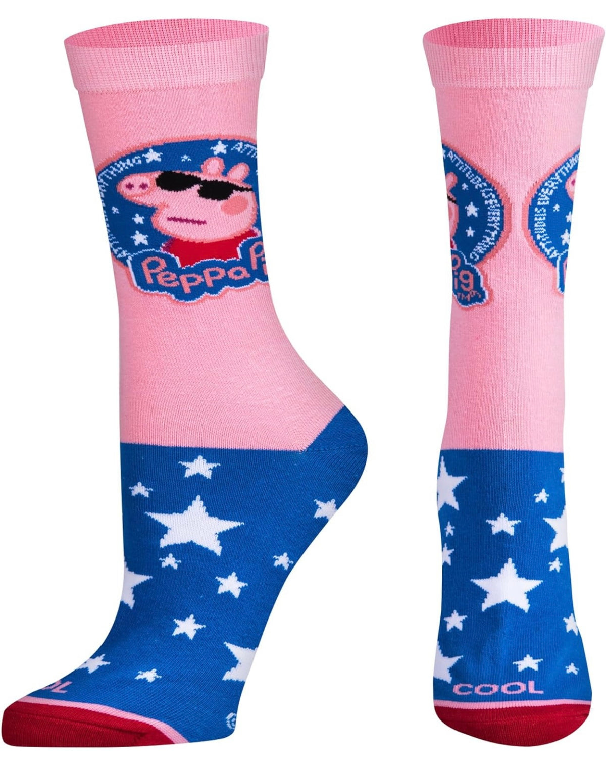 PEPPA PIG TV SHOW Unisex Socks ‘ATTITUDE IS EVERYTHING’ COOL SOCKS Brand - Novelty Socks And Slippers