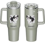Dog & Cat Stainless Steel Ultimate 40 Oz. Tumbler Hot & Cold Travel Mug By E&S Pets (Choose Breed) - Novelty Socks And Slippers