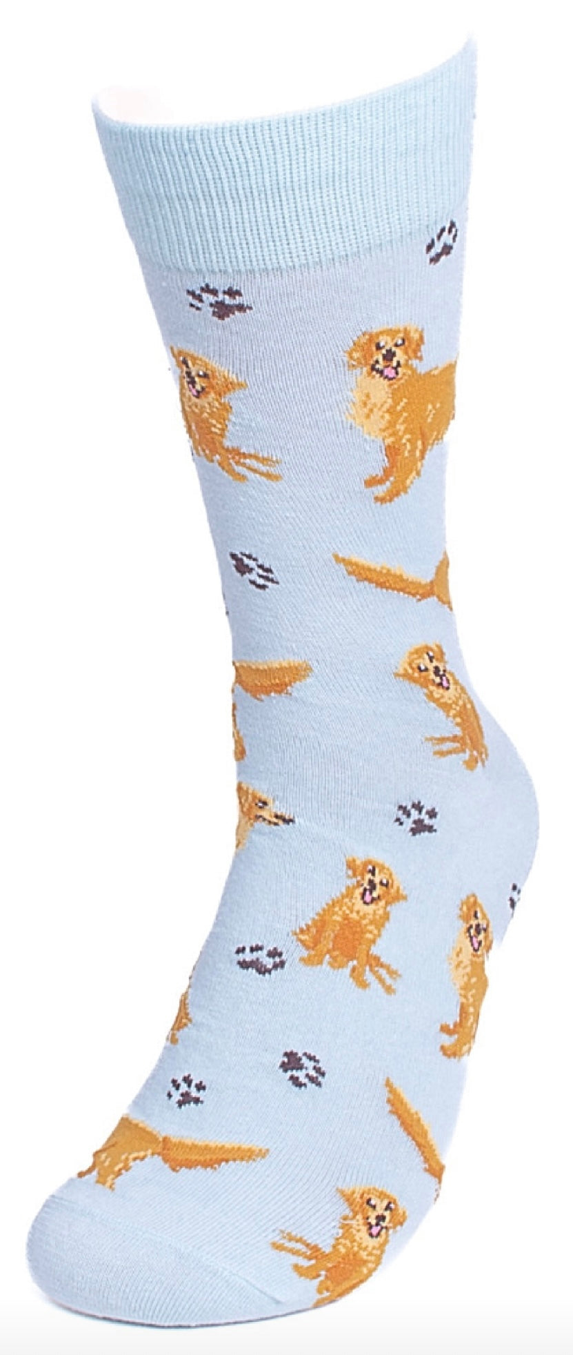GOLDEN RETRIEVER DOG MEN’S SOCKS PARQUET BRAND (CHOOSE COLOR) - Novelty Socks And Slippers