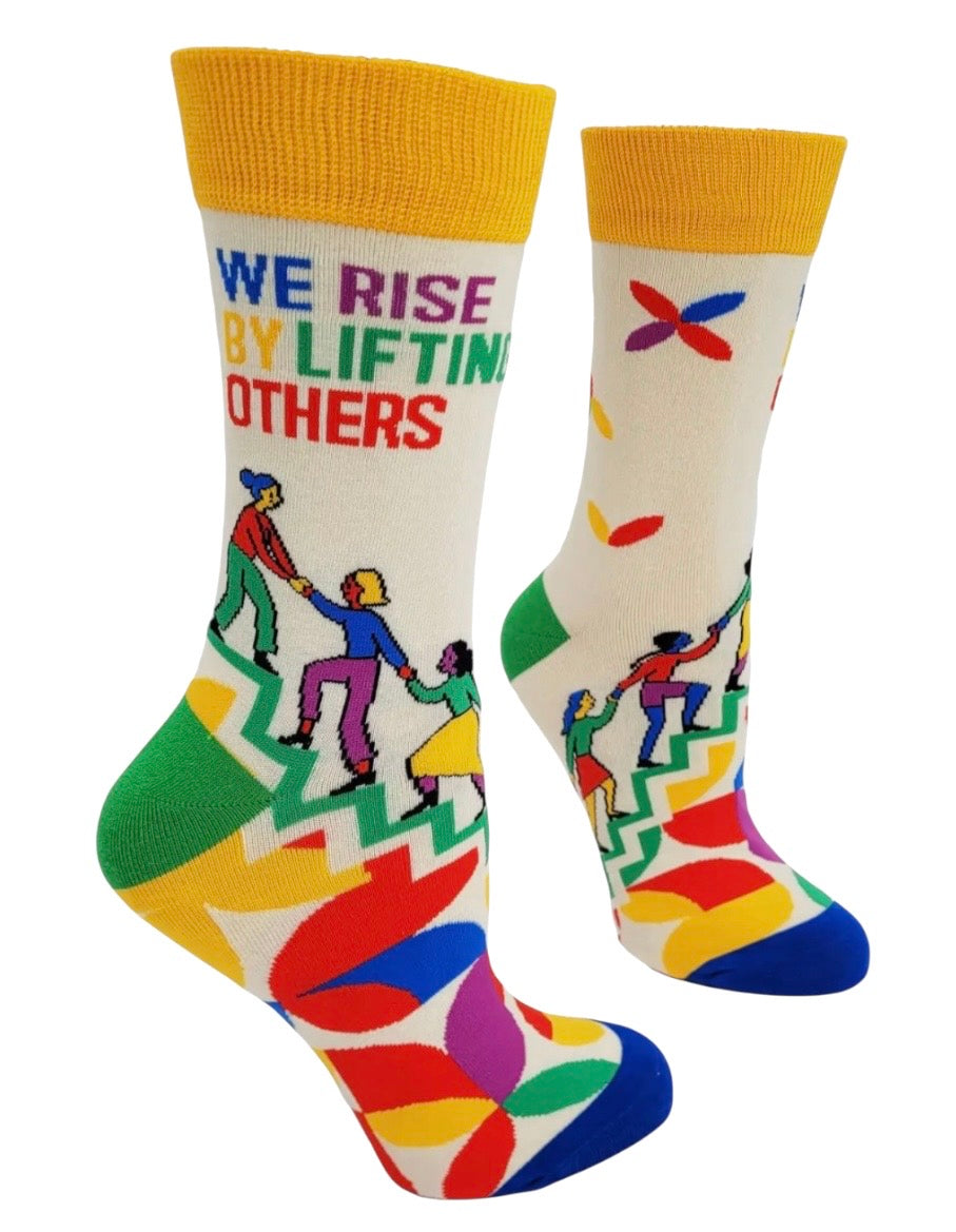WE RISE BY LIFTING OTHERS Ladies Socks FABDAZ Brand - Novelty Socks And Slippers