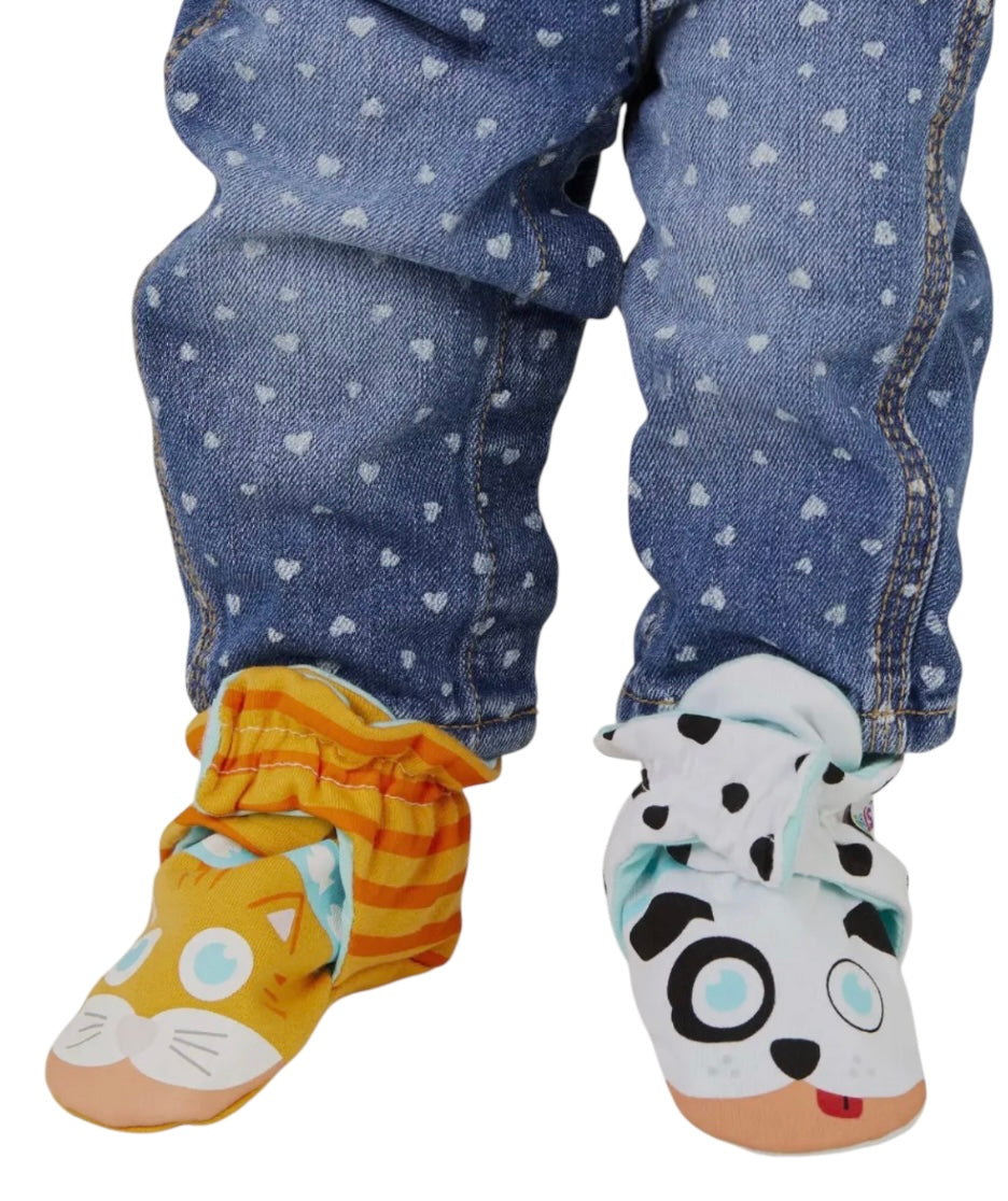 PALS SOCKS Brand Unisex CAT & DOG BABY NON-SLIP BOOTIES (CHOOSE SIZE) - Novelty Socks And Slippers