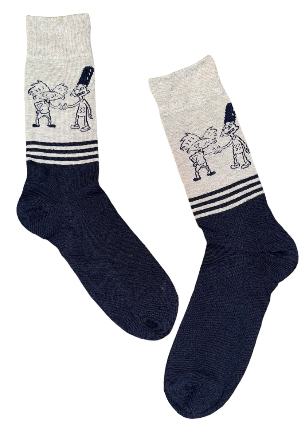 HEY ARNOLD MEN’S SOCKS WITH GERALD JOHANNSEN - Novelty Socks And Slippers