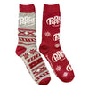 DR. PEPPER Soda Men’s 2 Pair Of Socks With Snowflakes BIOWORLD Brand