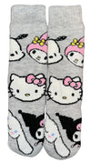 SANRIO HELLO KITTY Ladies Gripper Bottom Cozy Warmer Slipper Socks KUROMI, MY MELODY - Novelty Socks And Slippers