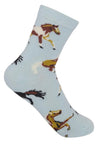 FUNATIC Brand Unisex Kids HORSE Socks Horses All Over Kids Age 7-10 - Novelty Socks And Slippers