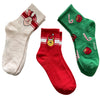DISNEY Winnie The Pooh Ladies CHRISTMAS 3 Pair Of Socks Winnie & Piglet