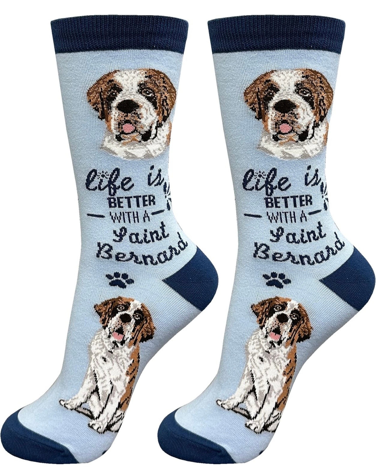 SAINT BERNARD Dog Adult Unisex Socks By E&S Pets Choose Style