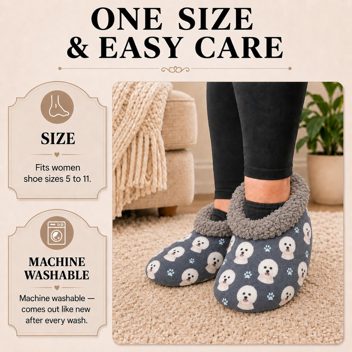 WESTIE Dog Ladies Non-Slip Slippers COMFIES BRAND By E&S Pets