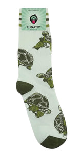 LARGE TORTOISE Adult Unisex Socks FUNATIC Brand Tortoise’s All Over - Novelty Socks And Slippers