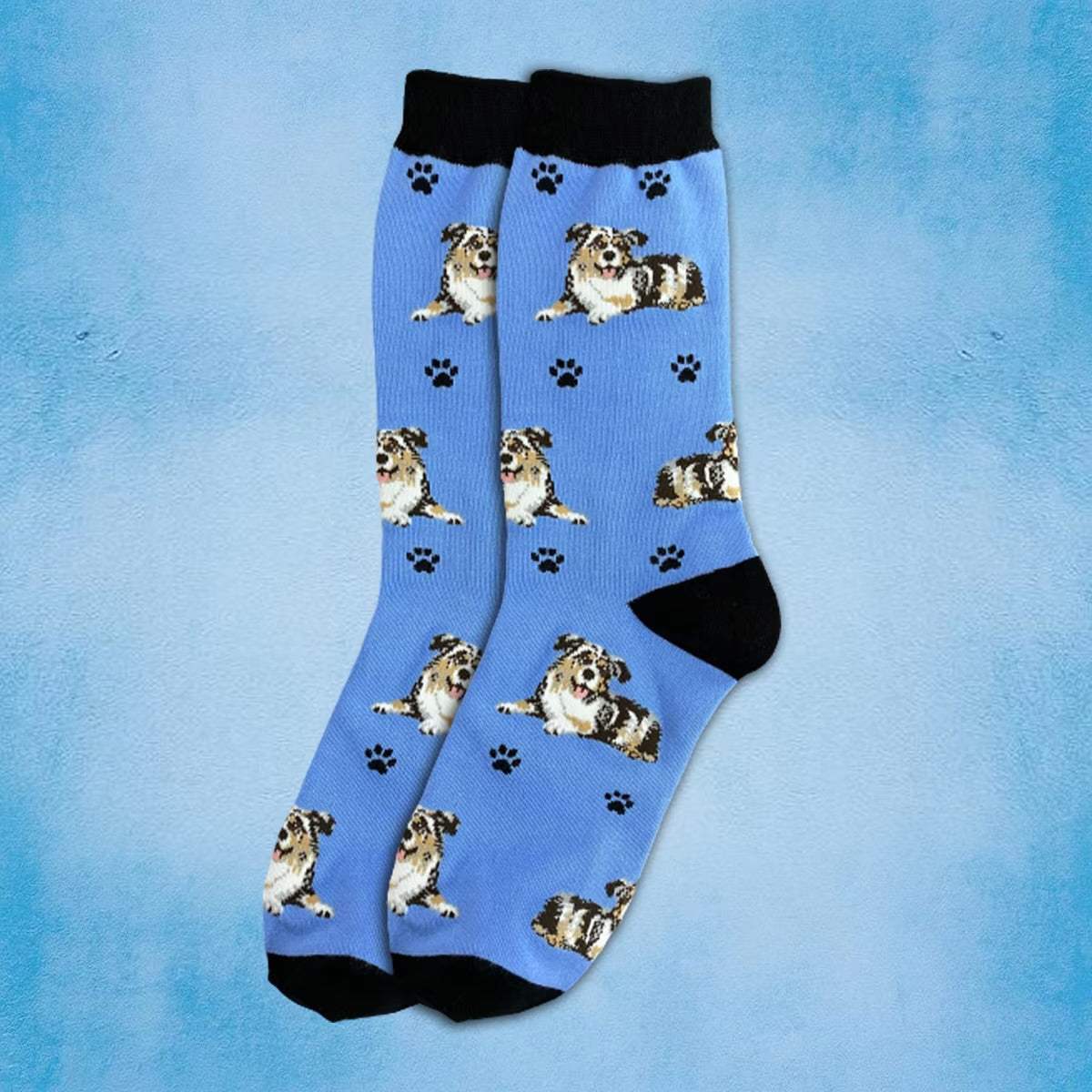 AUSTRALIAN SHEPHERD Dog Adult Unisex Socks By E&S Pets Choose Style
