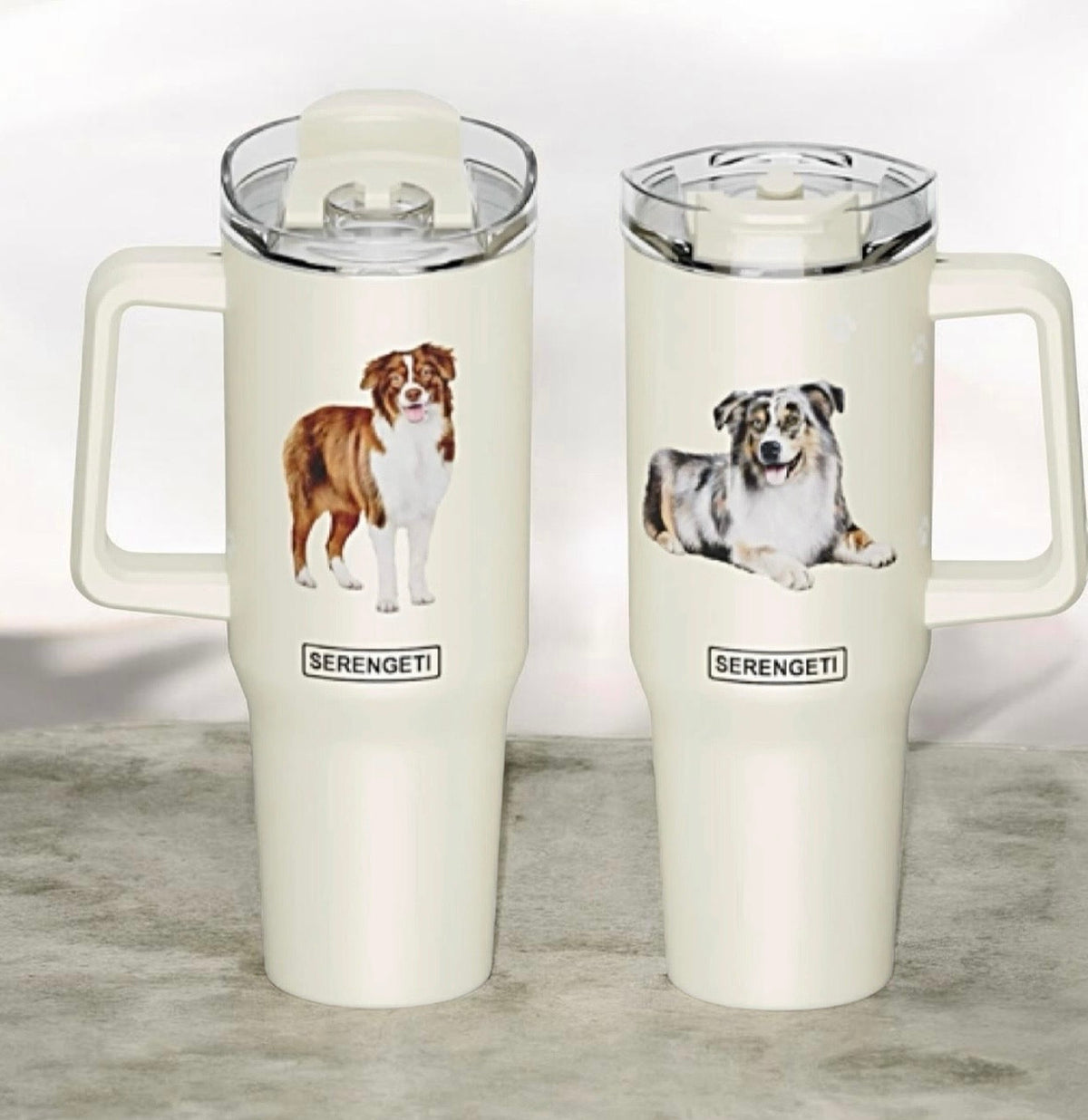 Dog & Cat Stainless Steel Ultimate 40 Oz. Tumbler Hot & Cold Travel Mug By E&S Pets (Choose Breed)