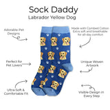 YELLOW LABRADOR Dog Adult Unisex Socks By E&S Pets Choose Style