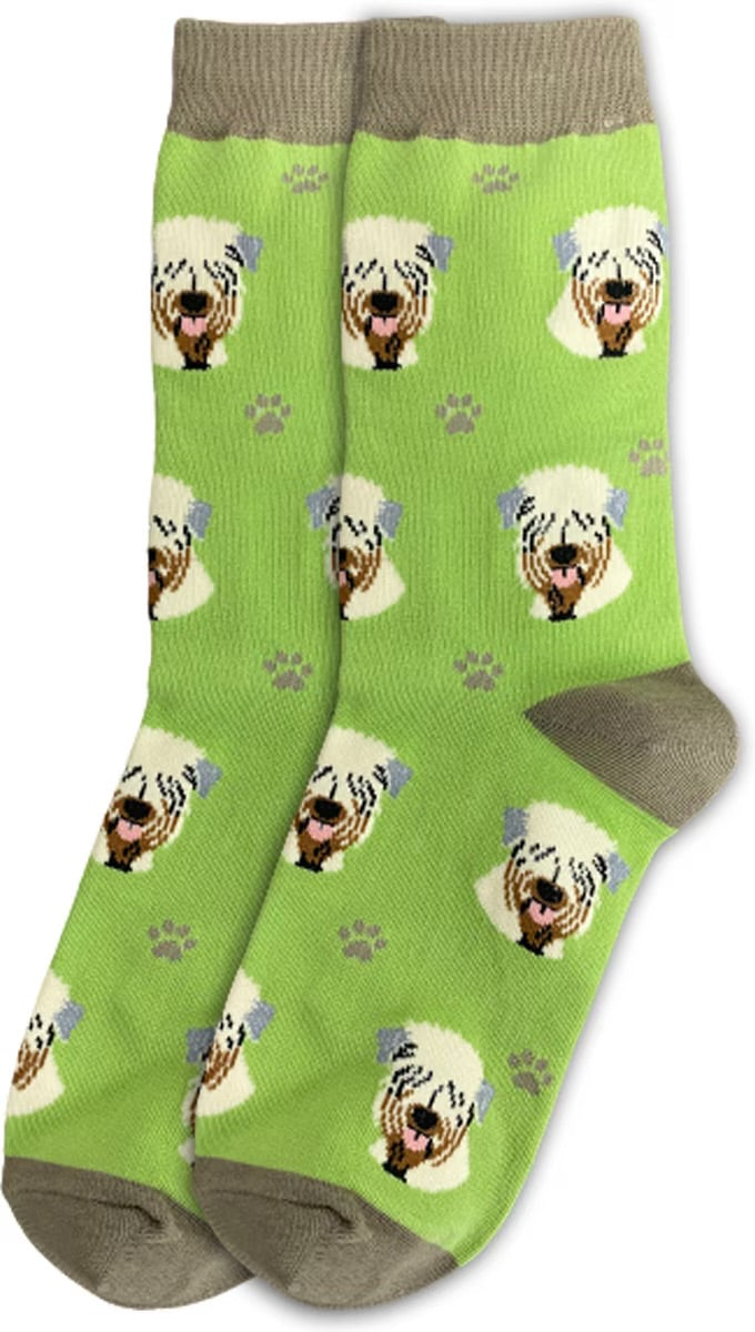 SOFT COATED WHEATEN TERRIER DOG Adult Unisex Socks By E&S Pets CHOOSE SOCK DADDY, LIFE IS BETTER