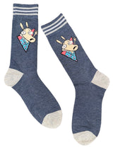 NICKELODEON ROCKO’S MODERN LIFE Men’s Socks - Novelty Socks And Slippers