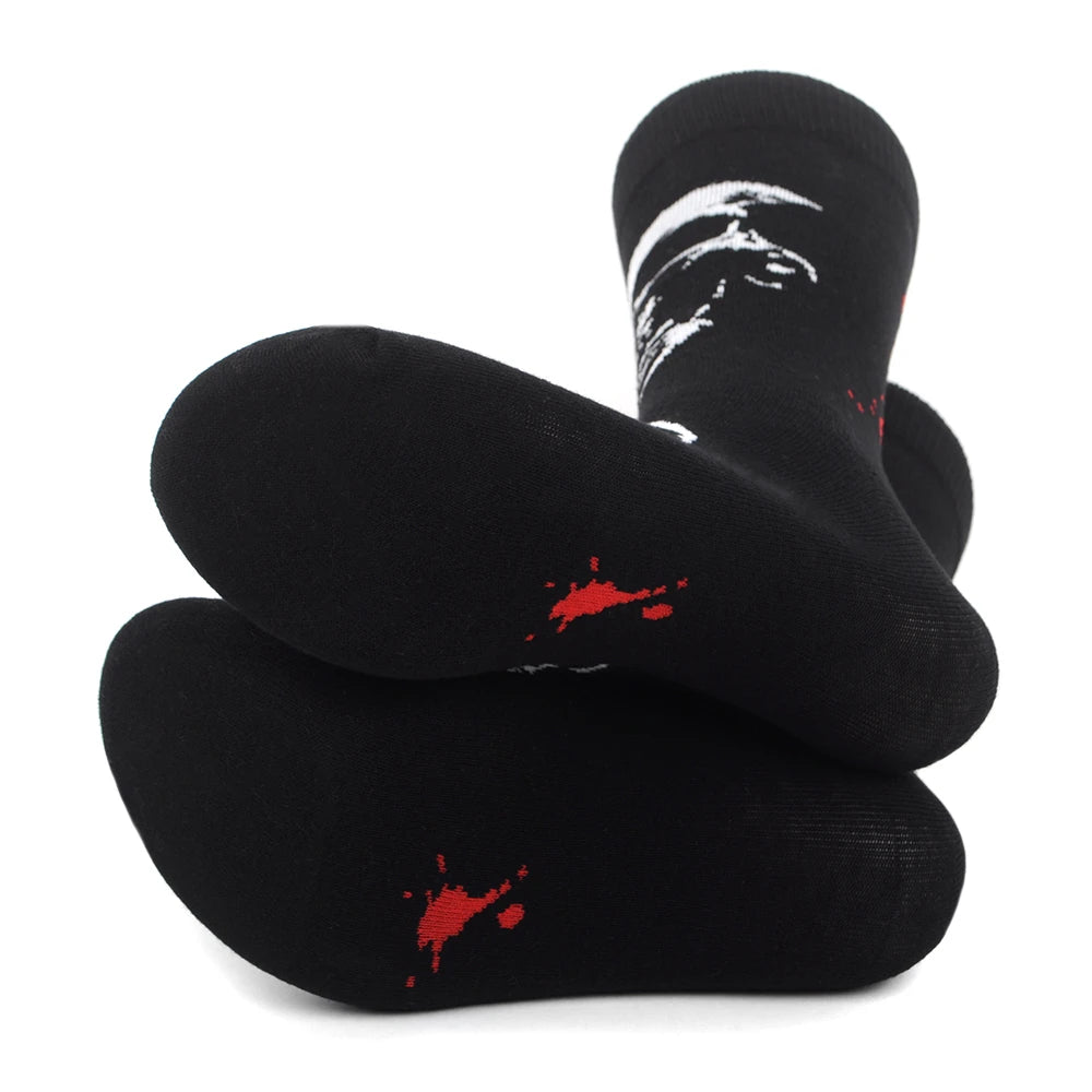 Halloween Men's Crew Socks Parquet Brand (CHOOSE FROM 15+ STYLES)