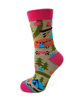 HAPPY CAMPER LADIES SOCKS FABDAZ BRAND