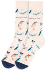 PARQUET Brand Men’s FISHING Socks ‘KEEPING IT REEL’ - Novelty Socks And Slippers