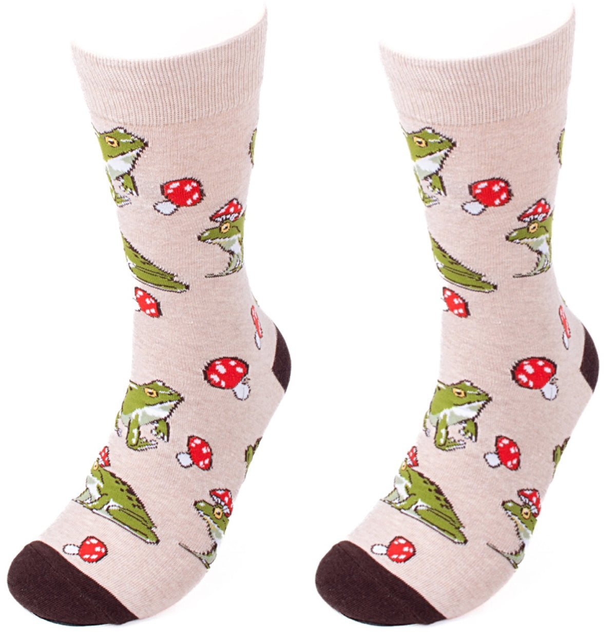 PARQUET Brand Men’s FROGS & MUSHROOMS Socks - Novelty Socks for Less