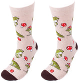 PARQUET Brand Men’s FROGS & MUSHROOMS Socks - Novelty Socks for Less