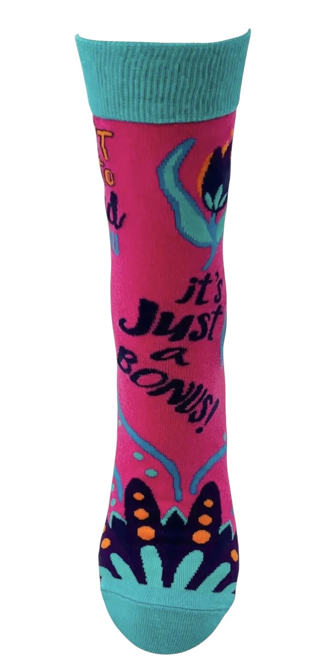 DIDN’T MEAN TO OFFEND YOU IT'S JUST A BONUS Ladies Socks FABDAZ Brand - Novelty Socks And Slippers