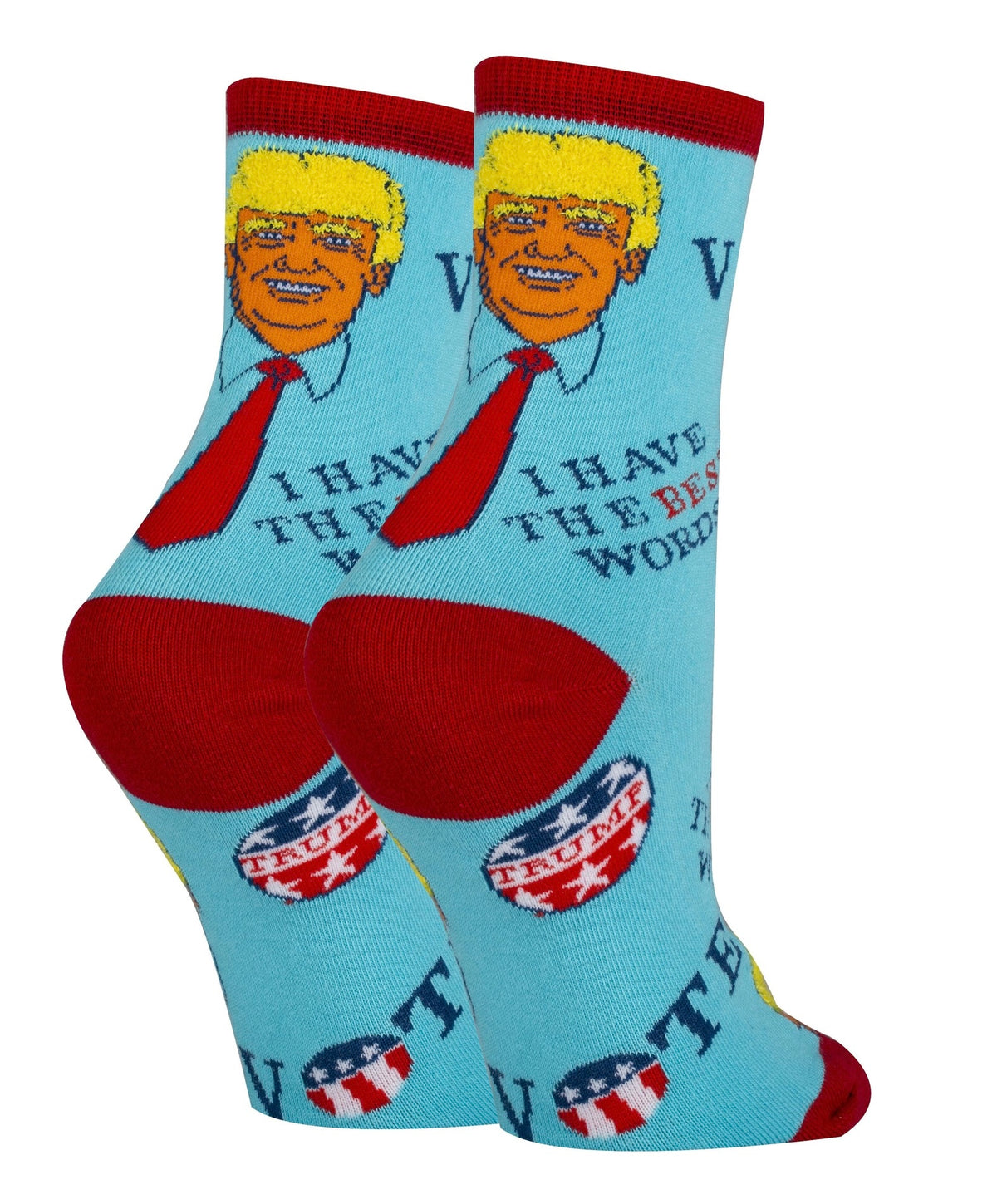 PRESIDENT DONALD TRUMP Ladies Socks ‘I HAVE THE BEST WORDS’ OOOH YEAH Brand