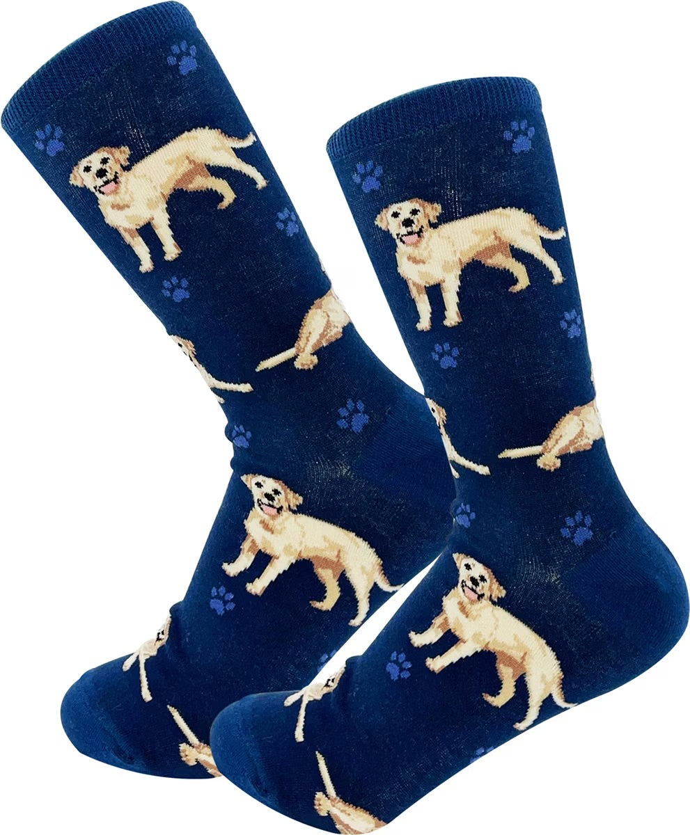 YELLOW LABRADOR Dog Adult Unisex Socks By E&S Pets Choose Style