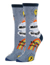 WAY TOO BLESSED TO BE STRESSED Ladies Socks OOOH YEAH Brand