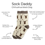BLACK CHIHUAHUA Dog Adult Unisex Socks By E&S Pets Choose Style